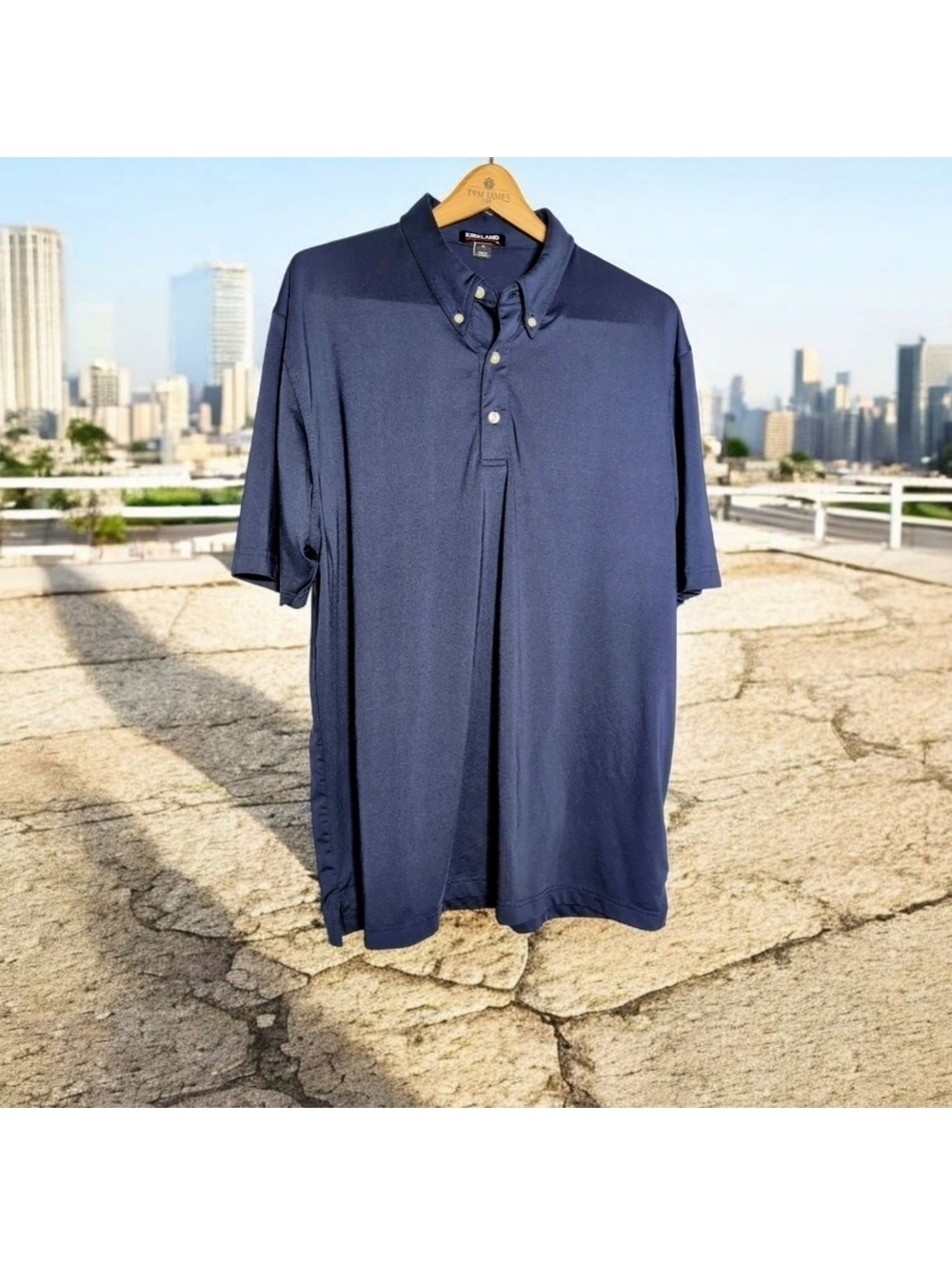 Men's Navy Blue Polo Shirt Sz XL Golf Shirt